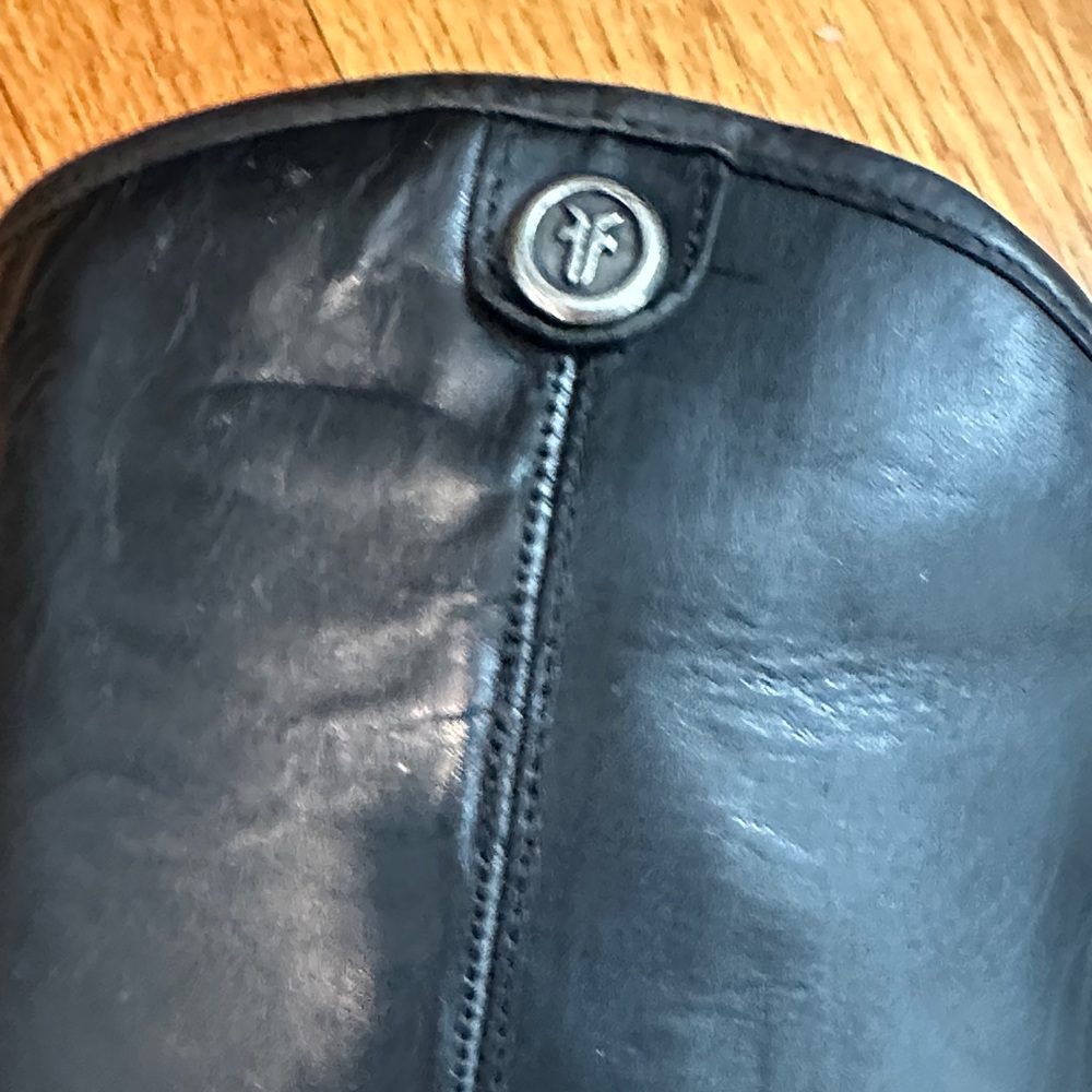 Frye Black Leather Knee-High Boots - Picture 4 of 11